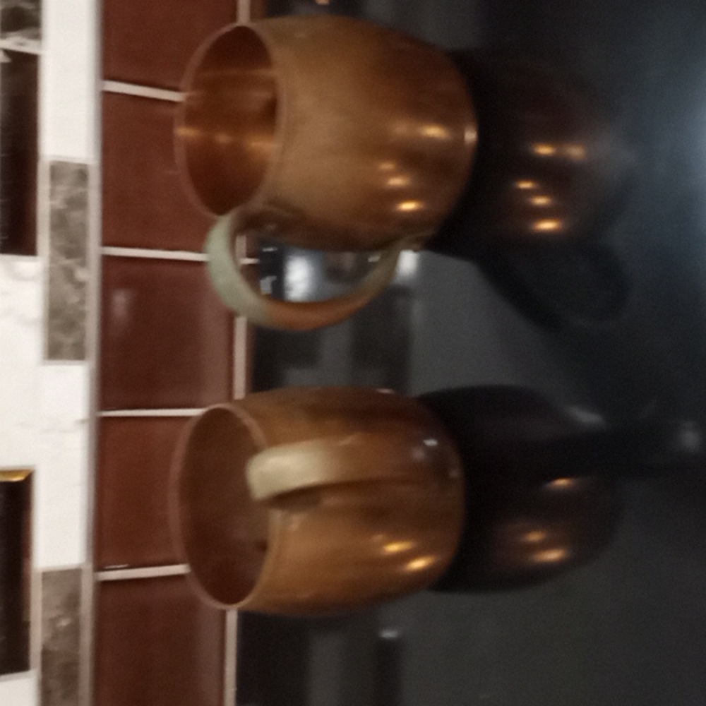 Vintage Solid West Bend  Copper Mugs